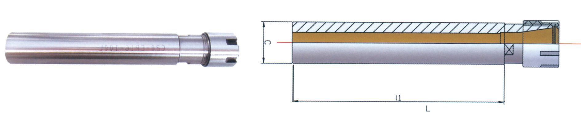 Picture of BRT Tools BRT-0616M-4 Collet Chuck ER16 0.5000 12.70mm - 1/2 Shank 4.0000 Gauge Length